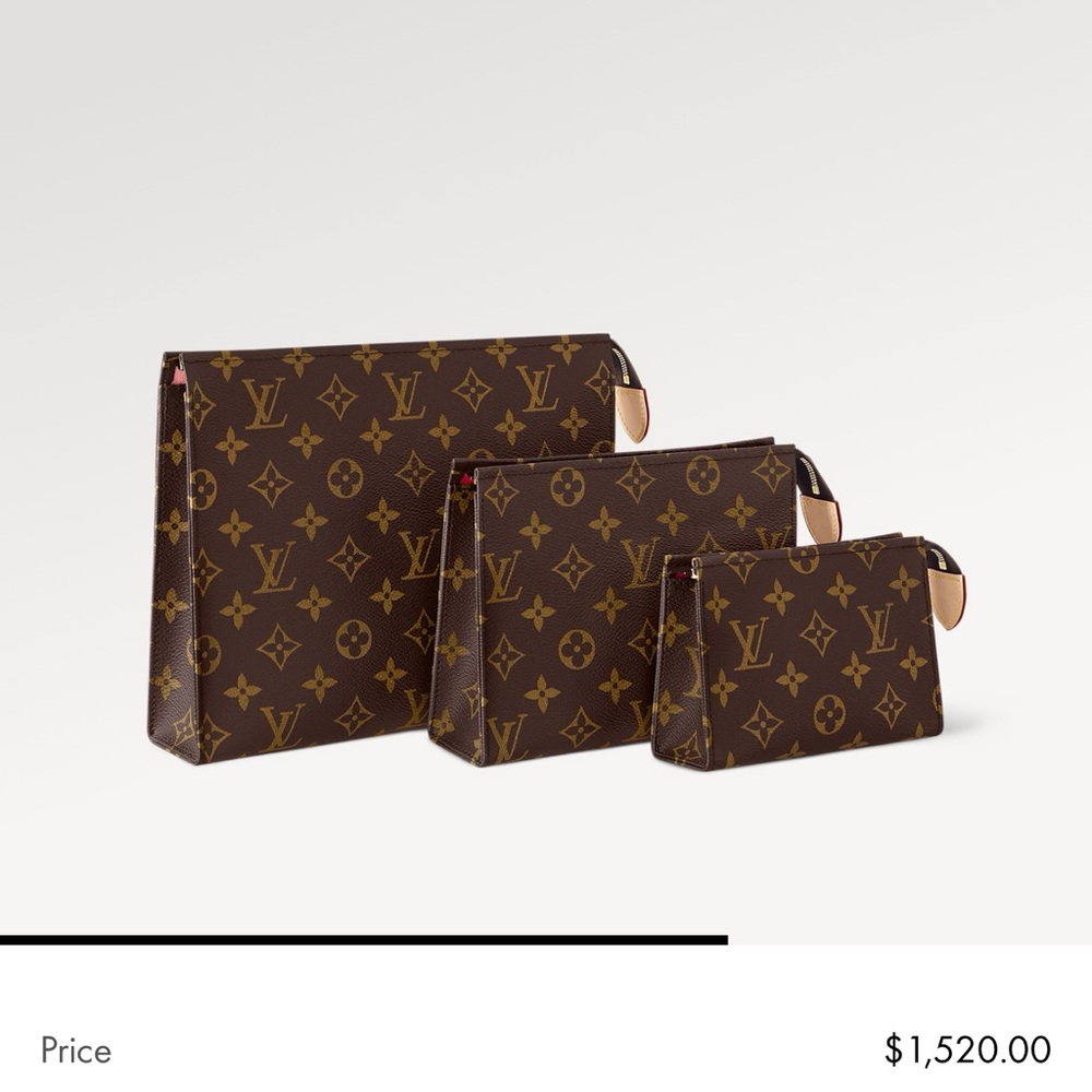 NEW Medium size - Louis Vuitton Monogram Pouch - One medium clutch/Pouch only - Picture 4 of 7